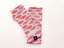 Mitones estampados Simma | Beige & Rojo