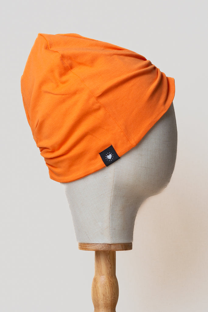 Turbante naranja de algodón orgánico de Happy Belly 